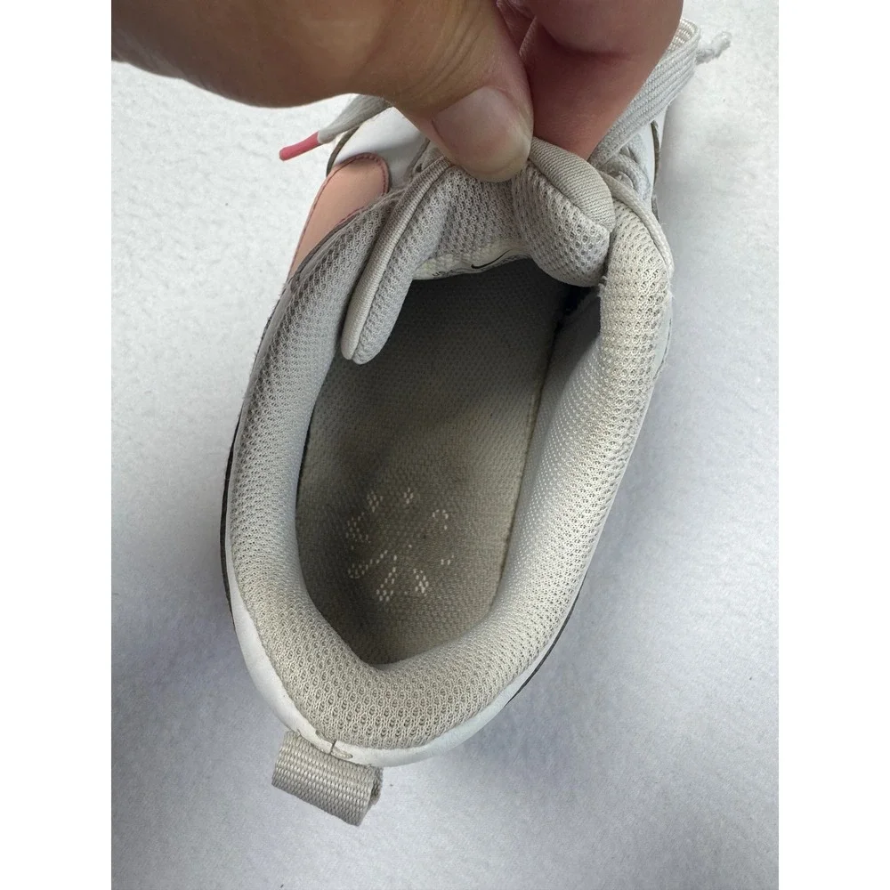 Athleisure Nike‎ 6.5Y Court Borough Low 2 White Sunset Pulse Sneakers DV5456-111